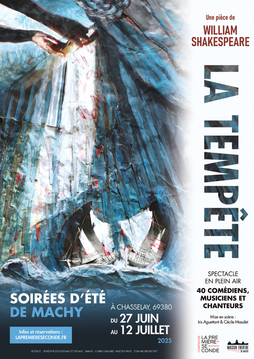 Soirées d’été de Machy : La Tempête de Shakespeare. Du 27 juin au 12 juillet 2025 Soirées d’été de Machy : La Tempête de Shakespeare. Du 27 juin au 12 juillet 2025