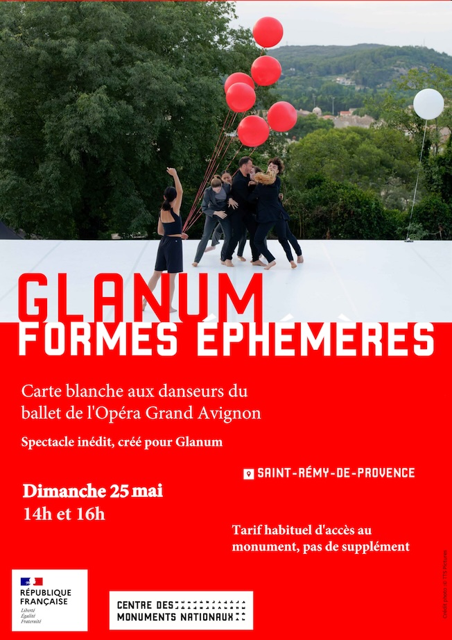 « GLANUM. Formes éphémères », par le ballet de l’Opéra Grand Avignon (une représentation à 14h et une à 16h le 25 mai 2025) « GLANUM. Formes éphémères », par le ballet de l’Opéra Grand Avignon (une représentation à 14h et une à 16h le 25 mai 2025)