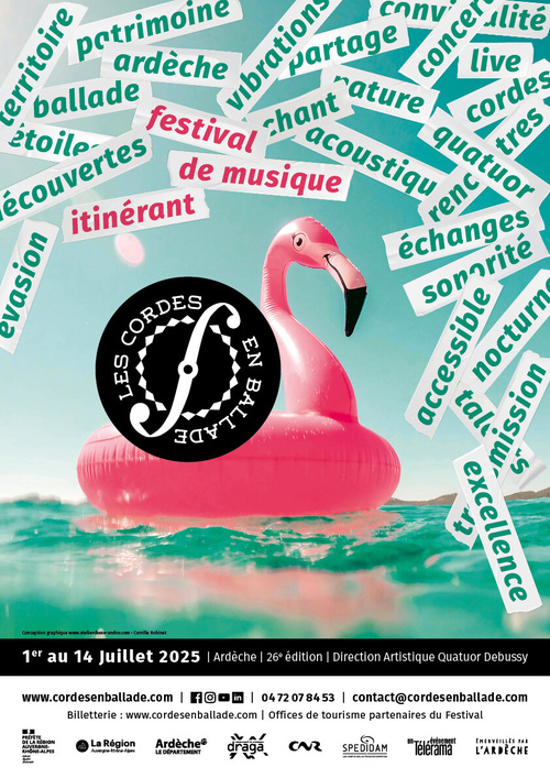 Ardèche, festival Les Cordes en ballade du 1er au 14 juillet 2025