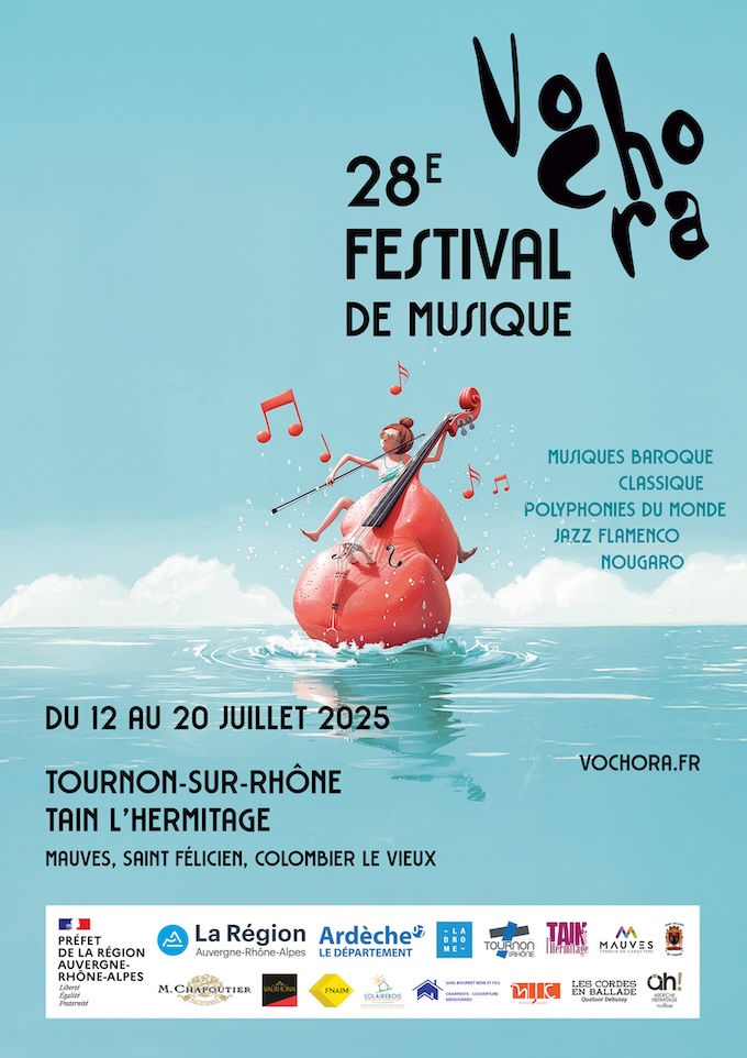 Tournon : 28e Festival Vochora du 12 au 20 juillet 2025 Tournon : 28e Festival Vochora du 12 au 20 juillet 2025