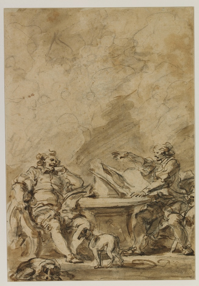 Jean-Honoré Fragonard, L’Arioste dédie son poème à Hippolyte d’Este, Paris, Musée du Louvre, Département des Arts graphiques - RF 24319, Recto © Musée du Louvre, dist. GrandPalaisRmn / Marc Jeanneteau Jean-Honoré Fragonard, L’Arioste dédie son poème à Hippolyte d’Este, Paris, Musée du Louvre, Département des Arts graphiques - RF 24319, Recto © Musée du Louvre, dist. GrandPalaisRmn / Marc Jeanneteau