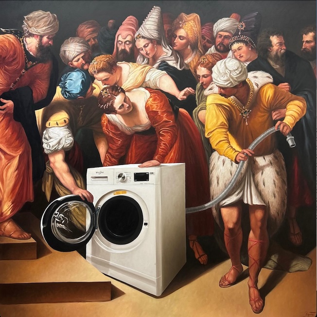 Portail spatio temporel - oil on canvas - 200 cm x 200 cm © T. Bruet 2023 Portail spatio temporel - oil on canvas - 200 cm x 200 cm © T. Bruet 2023