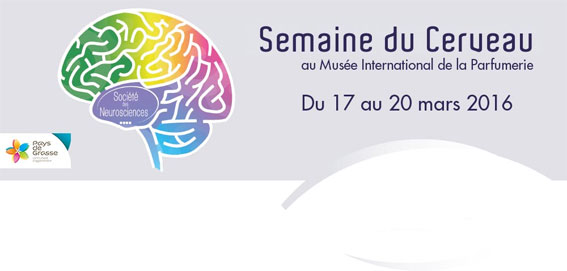 La semaine du cerveau du 17 au 20 mars 2016. Le programme au Musée International de la Parfumerie à Grasse