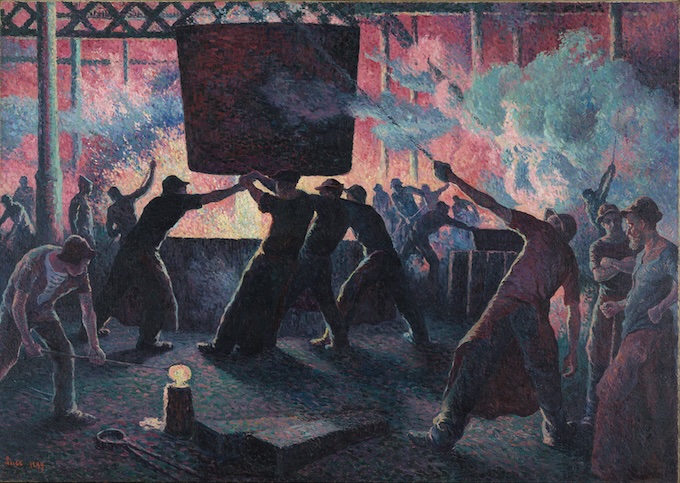 Maximilien Luce, 'The iron foundry', 1899 © Collection Kröller-Müller Museum, Otterlo, the Netherlands. Photographer- Rik Klein Gotink Maximilien Luce, 'The iron foundry', 1899 © Collection Kröller-Müller Museum, Otterlo, the Netherlands. Photographer- Rik Klein Gotink