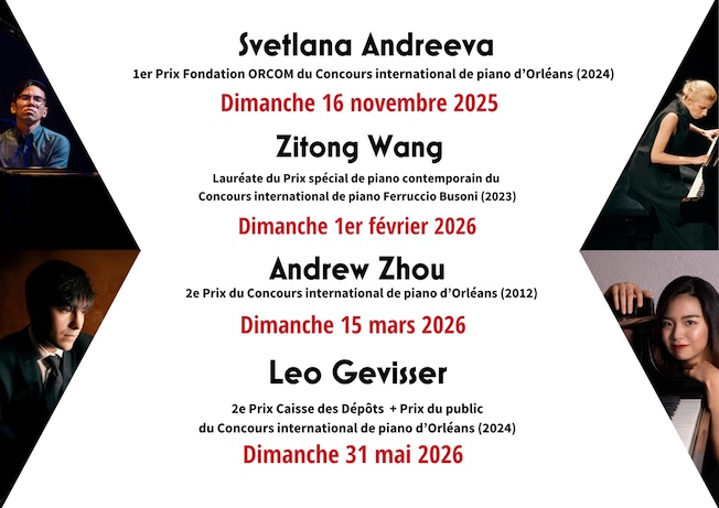 Svetlana Andreeva, piano. Tournée en Région Centre-Val de Loire - Du 12 au 27 novembre 2025 Svetlana Andreeva, piano. Tournée en Région Centre-Val de Loire - Du 12 au 27 novembre 2025