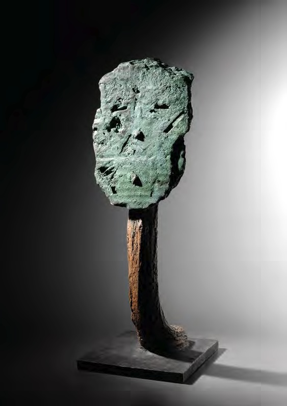 Sans titre de la série Portraits 2025. Bronze patiné. Pièce unique. H. 38,5 cm. Sans titre de la série Portraits 2025. Bronze patiné. Pièce unique. H. 38,5 cm.