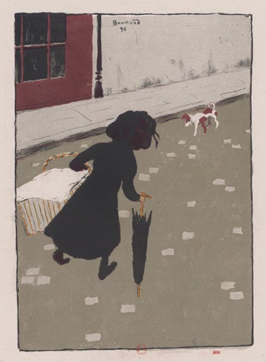 Pierre Bonnard, La Petite Blanchisseuse, 1896 Lithographie en couleurs BnF, Estampes et photographie Pierre Bonnard, La Petite Blanchisseuse, 1896 Lithographie en couleurs BnF, Estampes et photographie