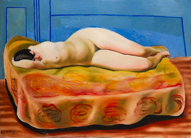 Moise Kisling, nue allongée Kiki de Montparnasse, 1925, huile sur toile. Collection Marek Roefler Moise Kisling, nue allongée Kiki de Montparnasse, 1925, huile sur toile. Collection Marek Roefler