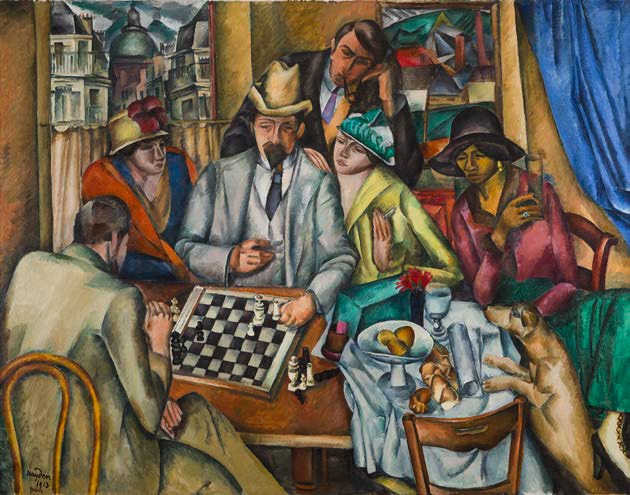 Henri Hayden, Les joueurs d’échecs, 1913, huile sur toile, ADAGP, Collection Marek Roefler Henri Hayden, Les joueurs d’échecs, 1913, huile sur toile, ADAGP, Collection Marek Roefler