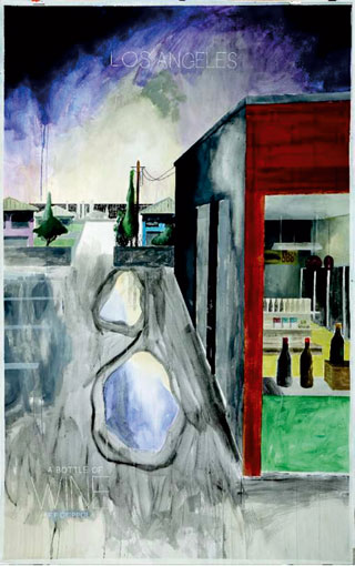 Memory Motel, 2013-2014, aquarelle, 150 x250 cm