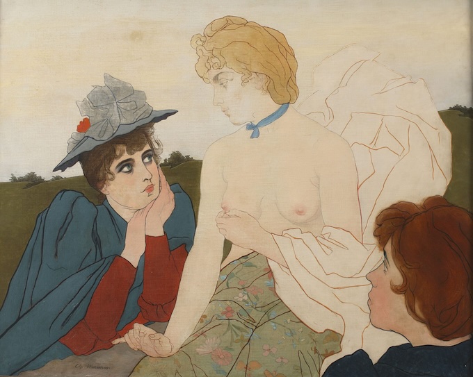 Charles Maurin, Chasteté, vers 1892, huile sur toile, collection privée, photo Michiel Elsevier Stokmans. Charles Maurin, Chasteté, vers 1892, huile sur toile, collection privée, photo Michiel Elsevier Stokmans.