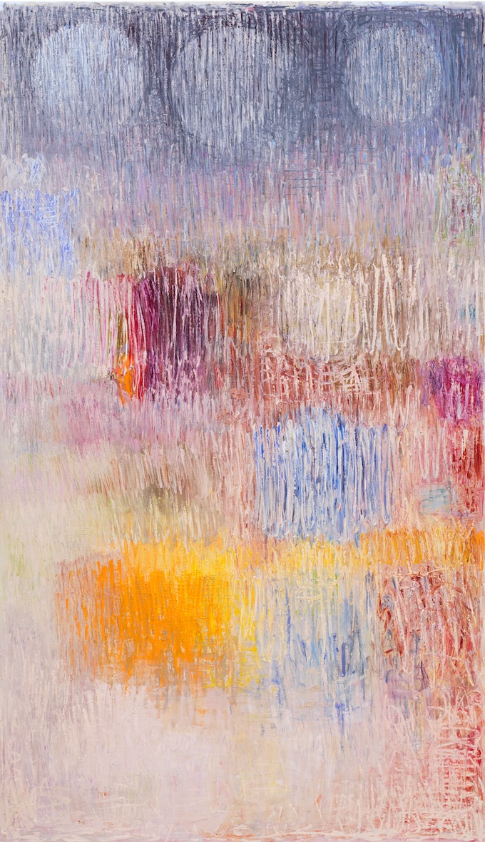 Christopher Le Brun  Moon Rising in Daylight III , 2024  Oil on canvas 264.5 x 153.5 cm 104 x 60 1/2 in