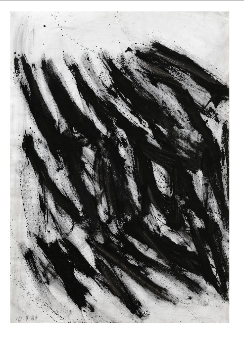 0 8 83 - entre 1983 et 1984, laque glycérophtalique, 92 x 65 cm, Georges Adilon (1928-2009)  Collection de la famille Adilon