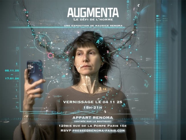 Paris, Appart Renoma : AUGMENTA de Maurice Renoma. Exposition du 5 novembre 2025 au 17 janvier 2026 Paris, Appart Renoma : AUGMENTA de Maurice Renoma. Exposition du 5 novembre 2025 au 17 janvier 2026