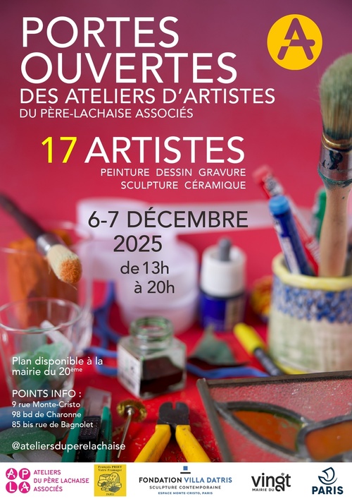 Paris : « Exploration confidentielle dans les ateliers du Père Lachaise Associés ». Les 6 et 7 décembre 2025 Paris : « Exploration confidentielle dans les ateliers du Père Lachaise Associés ». Les 6 et 7 décembre 2025