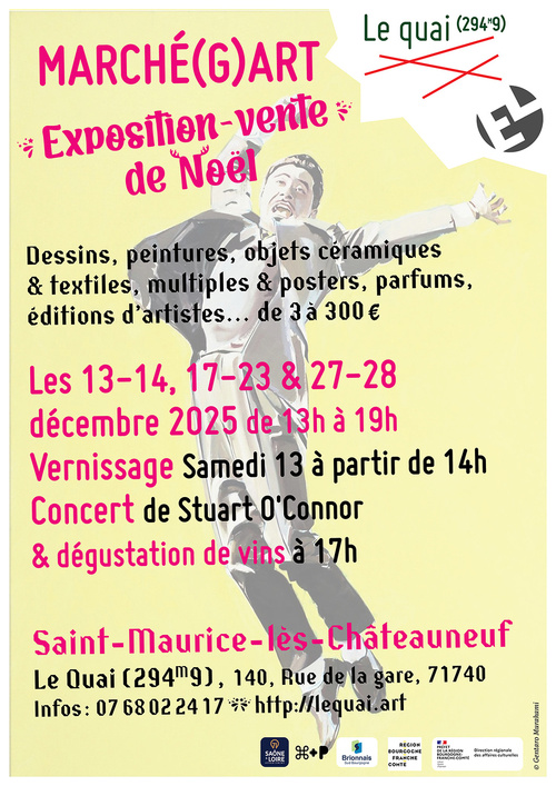 Saint-Maurice lès Chateauneuf (71) : Marché(g)art les 13, 14, 17, 23 & 27, 28 décembre 2025 de 13h à 19h Saint-Maurice lès Chateauneuf (71) : Marché(g)art les 13, 14, 17, 23 & 27, 28 décembre 2025 de 13h à 19h