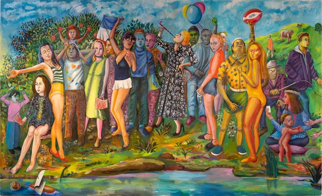 La Paix, 2023, acrylique sur toile, 300 x 500 cm © Laurent Edeline