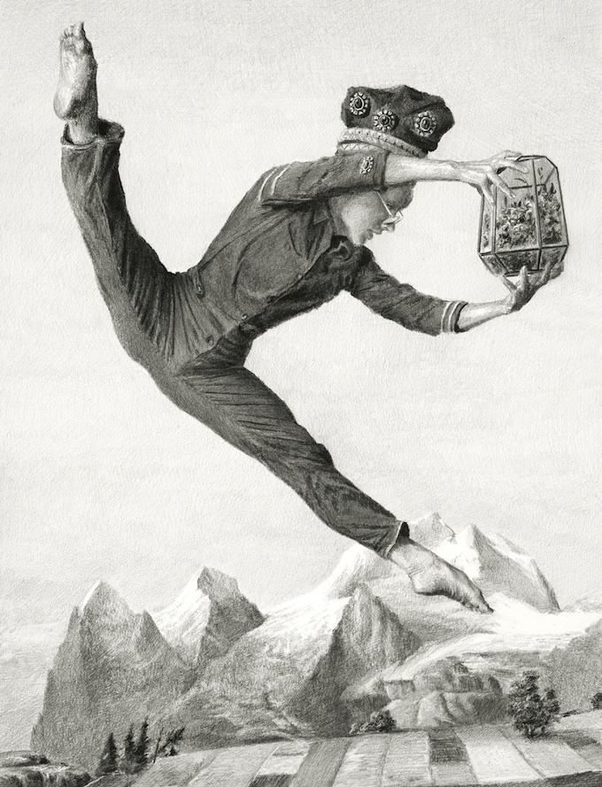 Ethan Murrow, Morphologist, 2025, graphite sur papier, 40,6 x 30,5 cm.