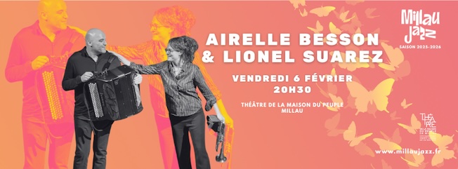 Millau en Jazz - Duo Airelle Besson & Lionel Suarez. 6 février 2026 - 20h30