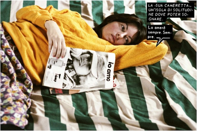 Nicole Gravier, Lo amerà sempre, Série Mythes et clichés: Romans photos, 1976-1978, 50x75 cm, Courtesy de l'artiste et ERMES ERMES, Roma