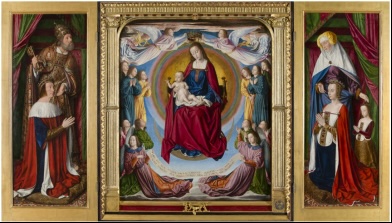 Jean Hey, Triptyque de la Vierge glorieuse, dit Triptyque de Moulins ©C2RMF, Thomas Clot