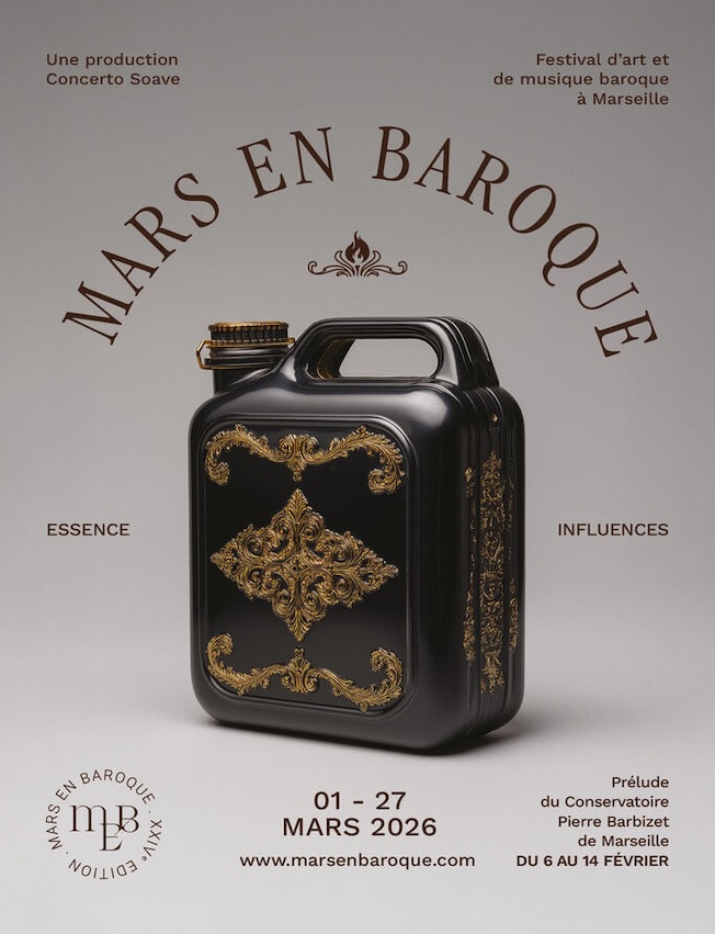 Marseille : Mars en Baroque, 24e édition. « Essence et Influences » du 1 au 27 mars 2026