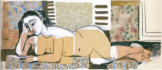 Femme nue allongée,1955, 80 x 190 cm. Musée Picasso, Paris{C)Succession Picasso / 2016