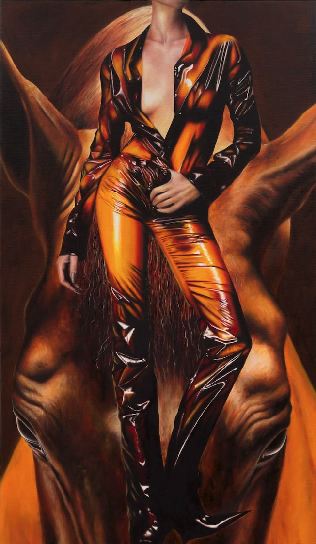 Margaux Valengin Caramel Oil, 2025 Oil on linen 96 x 56 cm - 38 x 22 in