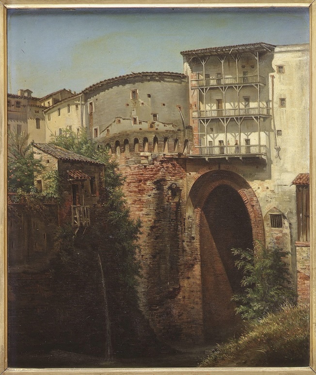 André Albrespy, Les Vieux Fossés de Montauban, avant 1881. Peinture à l’huile sur toile © Guy Roumagnac