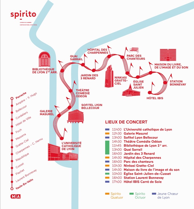 Lyon. Festival Ligne A Cappella #1 - 14 concerts, 3 villes. Samedi 30 mai 26 de 10h00 à 18h00
