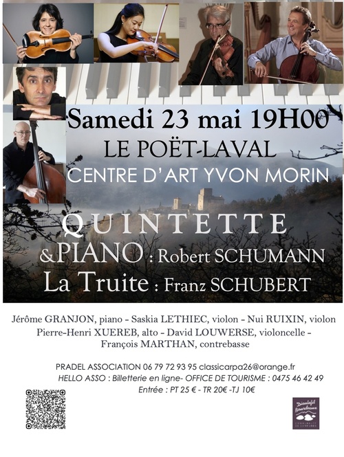 Le Poët-Laval (26), Centre d'Art Yvon Morin : Grand Concert de la Pentecôte, 23 mai 2026 à 19h Le Poët-Laval (26), Centre d'Art Yvon Morin : Grand Concert de la Pentecôte, 23 mai 2026 à 19h
