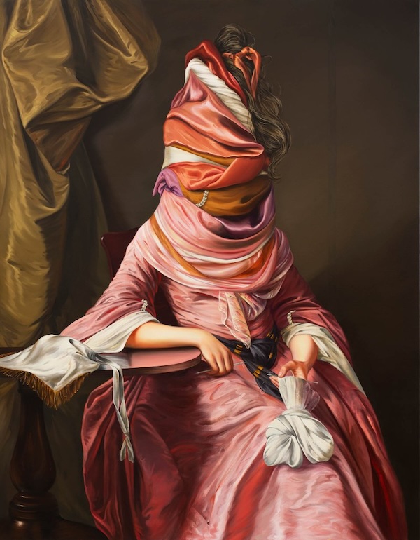 Ewa Juszkiewicz. Untitled (after Joseph Wright)  2020.  Oil on canvas, 160 × 125 cm. Private collection  © Ewa Juszkiewicz