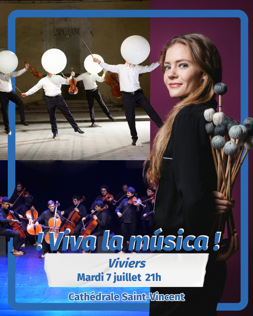Viviers (07), cathédrale Saint-Vincent : ¡ Viva la música ! Mardi 7 juillet 2026 à 21h Viviers (07), cathédrale Saint-Vincent : ¡ Viva la música ! Mardi 7 juillet 2026 à 21h