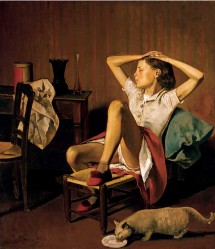 Balthus. Thérèse rêvant. 1938. Huile sur toile 150 x 130 cm. Balthus. Thérèse rêvant. 1938. Huile sur toile 150 x 130 cm.