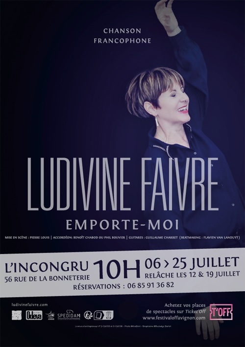 Festival Off Avignon, Théâtre L'IncongruI : « 𝑬𝒎𝒑𝒐𝒓𝒕𝒆-𝑴𝒐𝒊 » de Ludivine Faivre. 6 au 25 juillet 2026. Tous les jours à 10h