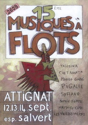 Attignat, Ain, Festival Musiques à Flots, 15e édition. Une ribambelle de talents à découvrir et à savourer du 12 au 14 septembre Attignat, Ain, Festival Musiques à Flots, 15e édition. Une ribambelle de talents à découvrir et à savourer du 12 au 14 septembre