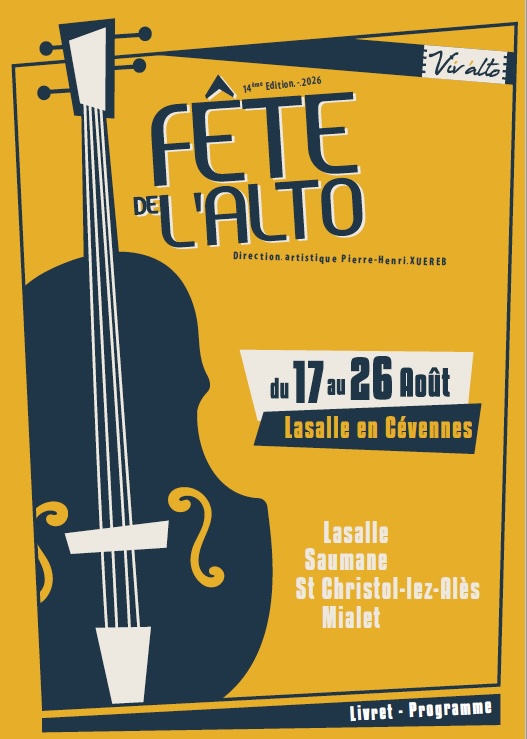 Lasalle en Cévennes : Fête de l'alto 14e édition du 17 au 26 août 2026