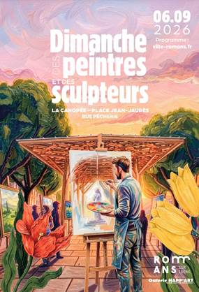 Romans sur Isère : 5e édition du Dimanche des peintres et des sculpteurs le dimanche 6 septembre 2026