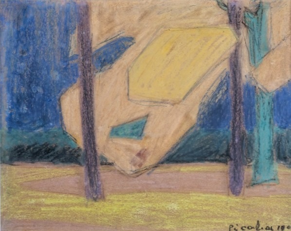 Francis Picabia, Paysage, 1909, pastel © Antoine Bonfils pour Archives Famille Picabia.