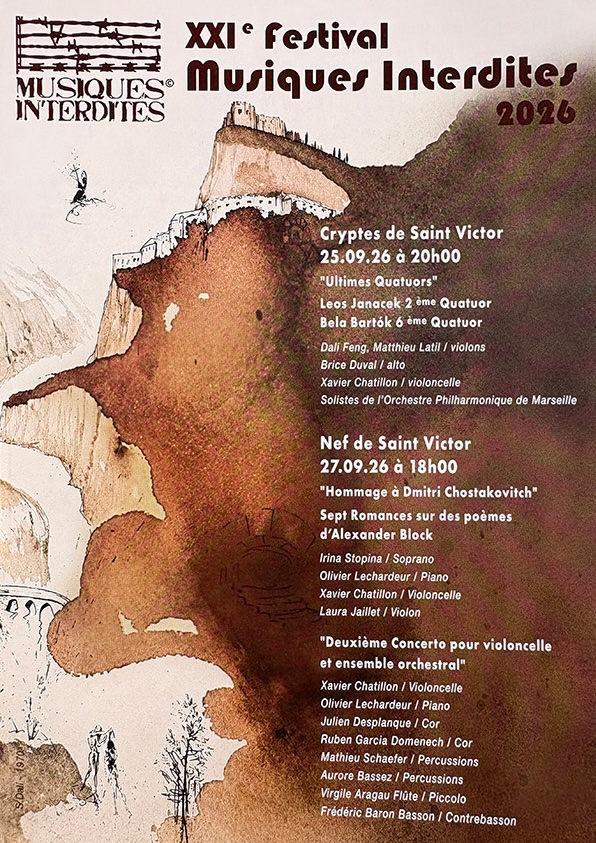 Affiche sur dessin de Salvador Dalí – 1972 – Baptême au Jourdain / Gouache & Plume – 1970