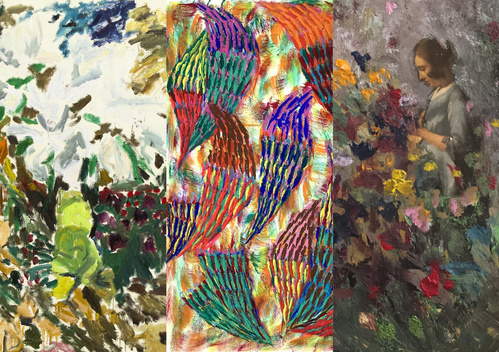 Lyon, Galerie Françoise Besson : Exposition collective de peinture VITAL - Marine Joatton, Damien Cabanes et Fabienne Gaston-Dreyfus. 11/09 au 1er/11/26