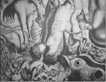 D. Vrankic, "Go to sleep, your're too big for a lullaby" (détails), 2005-2007, mine de plomb sur papier, 210x330 cm D. Vrankic, "Go to sleep, your're too big for a lullaby" (détails), 2005-2007, mine de plomb sur papier, 210x330 cm