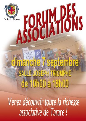 Tarare, Rhône : Forum des Associations à Tarare. Dimanche 7 septembre 2008