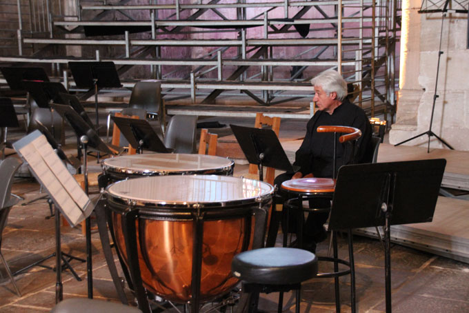 Solitude du chef d'orchestre avant le concert © Pierre Aimar