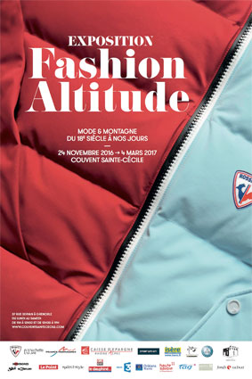 Exposition « Fashion altitude, mode et montagne du 18e siècle à nos jours », Couvent Ste-Cécile, Grenoble, du 24 novembre 2016 au 4 mars 2017
