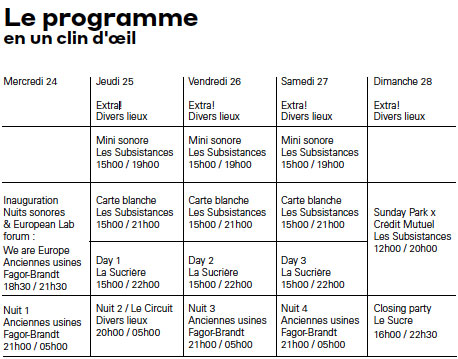 Nuits sonores, Lyon, du 24 au 28 mai 2017 Nuits sonores, Lyon, du 24 au 28 mai 2017