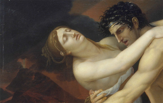 Jean-Bernard Duvivier (1762-1837)  Scène de déluge (détail).  Vers 1815, huile sur toile.  Musée des beaux-arts et d’archéologie de Besançon