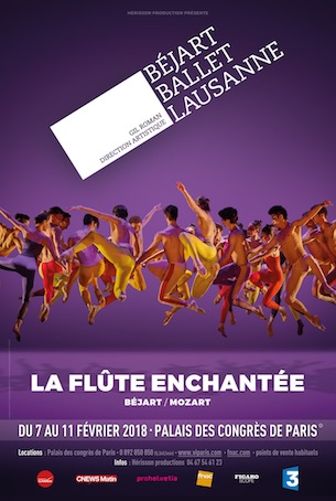 Le Béjart Ballet Lausanne revient à Paris pour La Flûte Enchantée en 2018