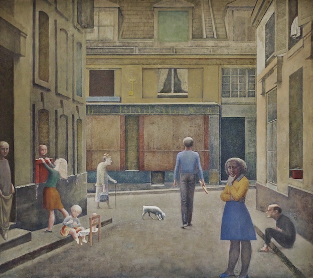 Balthus, passage du commerce-Saint-André, 1952–1954, Huile sur toile Collection privée © Balthus. Photo : Mark Niedermann Balthus, passage du commerce-Saint-André, 1952–1954, Huile sur toile Collection privée © Balthus. Photo : Mark Niedermann