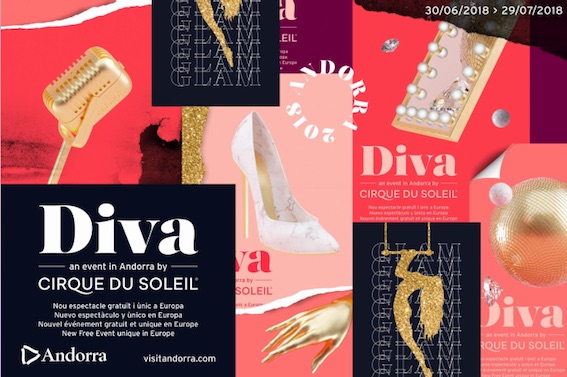 Andorre accueille Diva, la nouvelle création inédite du Cirque du Soleil du 30 juin au 29 juillet 2018